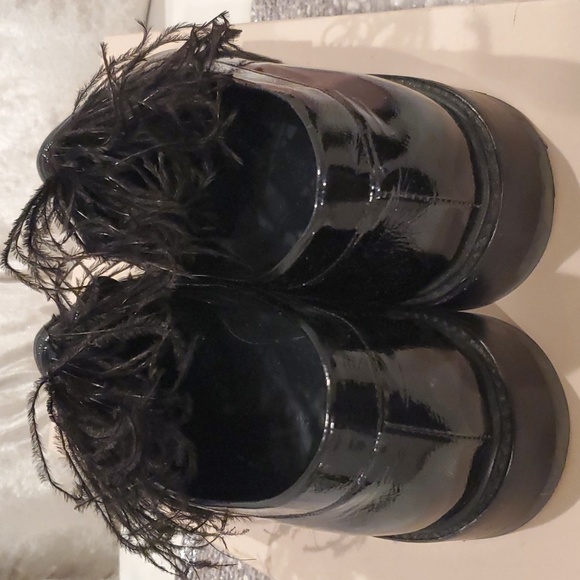 Christopher Kane Black Loafers with feathers Size 41 - Picture 5 of 7